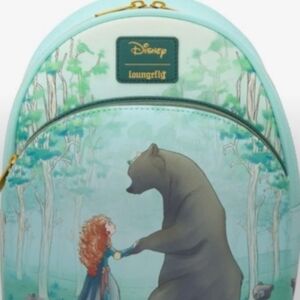 Loungefly Disney Kids Backpack - Aqua and Brown Bear Design